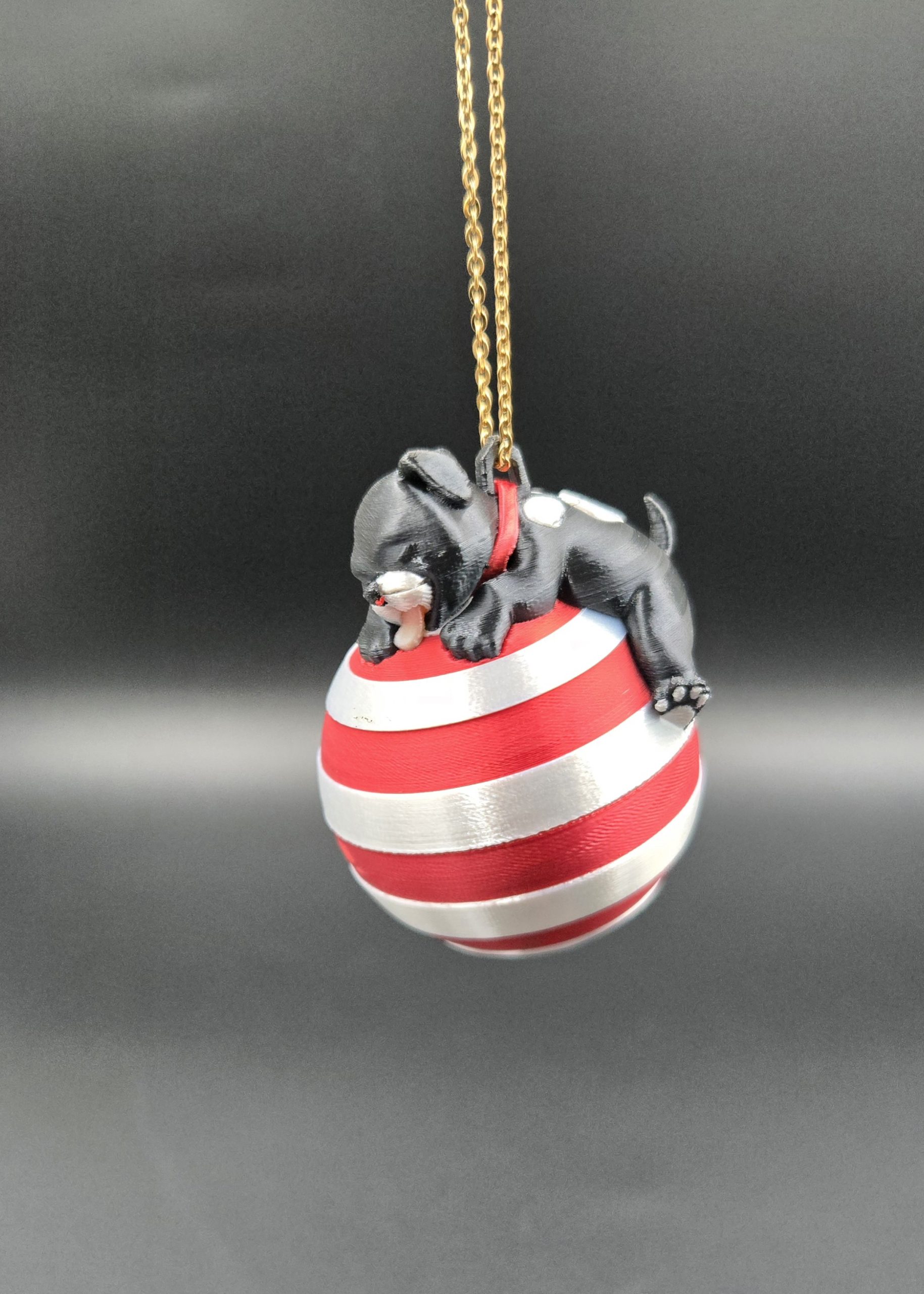 Christmas Sleeping Dog Ornament